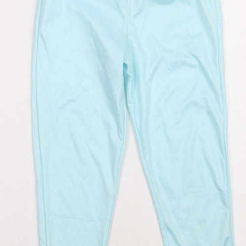 sainsburys Girls Blue  Polyester Capri Trousers Size 5-6 Years  Regular  - frozen