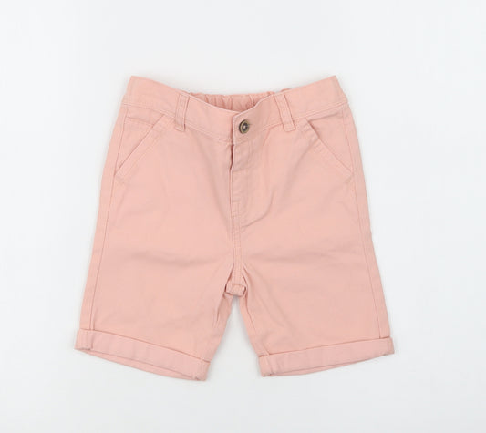 TU Girls Pink  Cotton Chino Shorts Size 4-5 Years  Regular