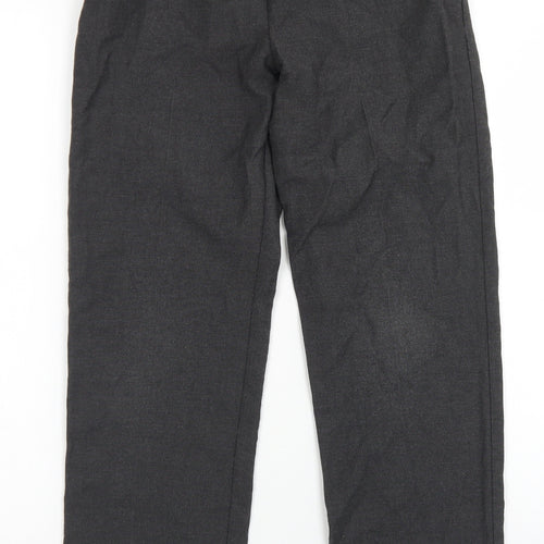 TU Boys Grey  Polyester Dress Pants Trousers Size 12 Years  Regular Hook & Eye - School Wear