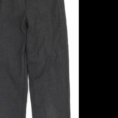TU Boys Grey  Polyester Dress Pants Trousers Size 12 Years  Regular Hook & Eye - School Wear
