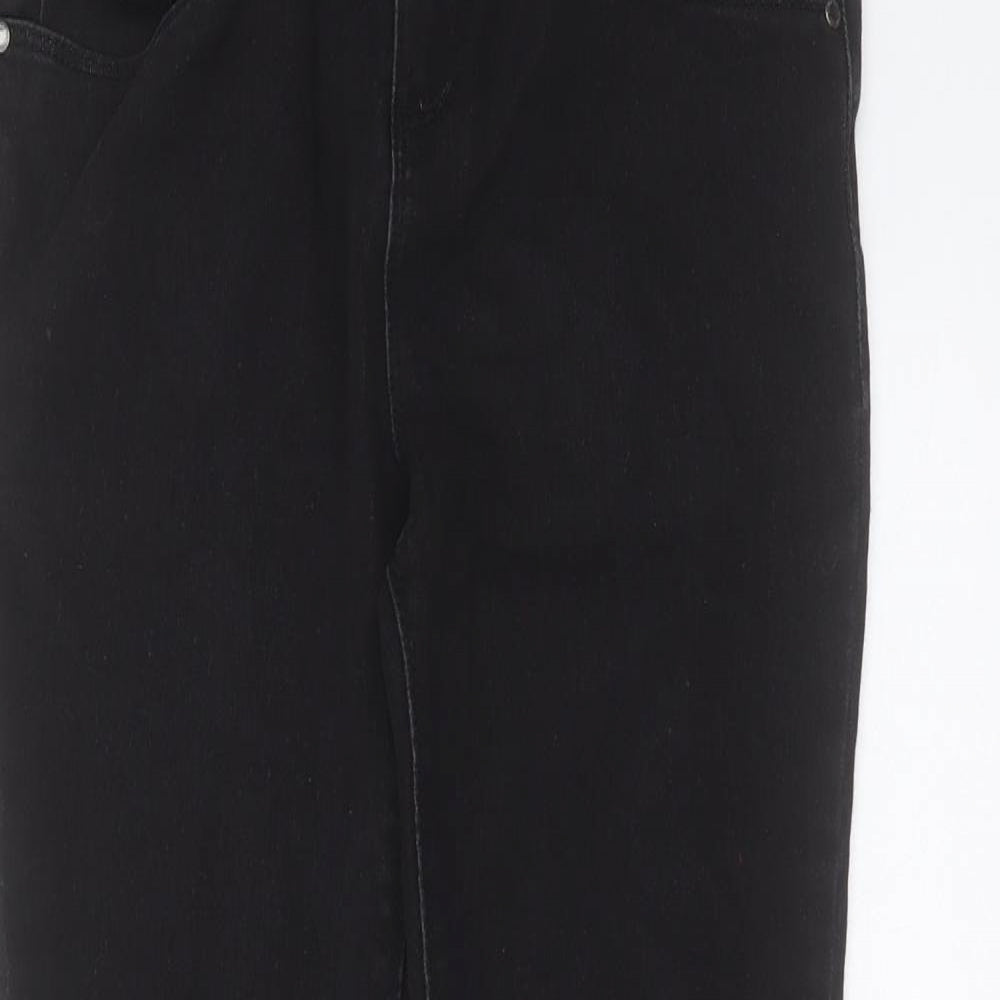 Primark Girls Black  Cotton Skinny Jeans Size 11-12 Years  Extra-Slim Zip