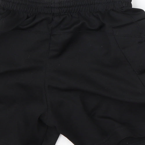 Carlotti Boys Black  Polyester Sweat Shorts Size M  Regular Drawstring