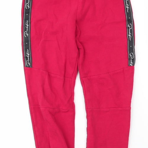 River Island Girls Red  Cotton Sweatpants Trousers Size 9 Months  Regular