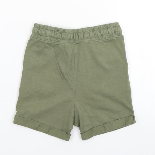 Nutmeg Girls Green  Cotton Sweat Shorts Size 2-3 Years  Regular