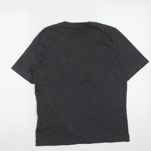 No Fear Boys Grey  Cotton Basic T-Shirt Size 13 Years Round Neck  - bike