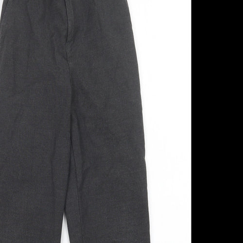 TU Boys Grey  Polyester Dress Pants Trousers Size 9 Years  Regular Hook & Loop - School Wear
