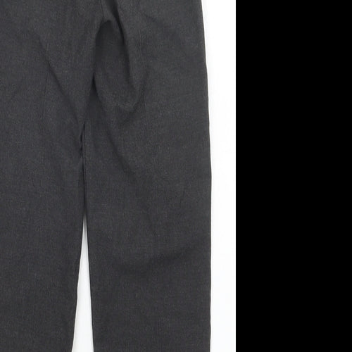 TU Boys Grey  Polyester Dress Pants Trousers Size 9 Years  Regular Hook & Loop - School Wear