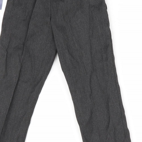 George Boys Grey  Polyester Dress Pants Trousers Size 3-4 Years  Regular  - Back Elastication