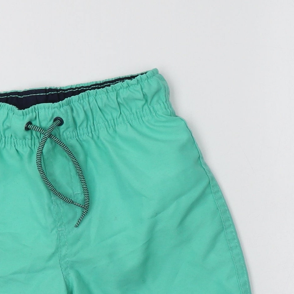 Primark Boys Green  Polyester Bermuda Shorts Size 5-6 Years  Regular