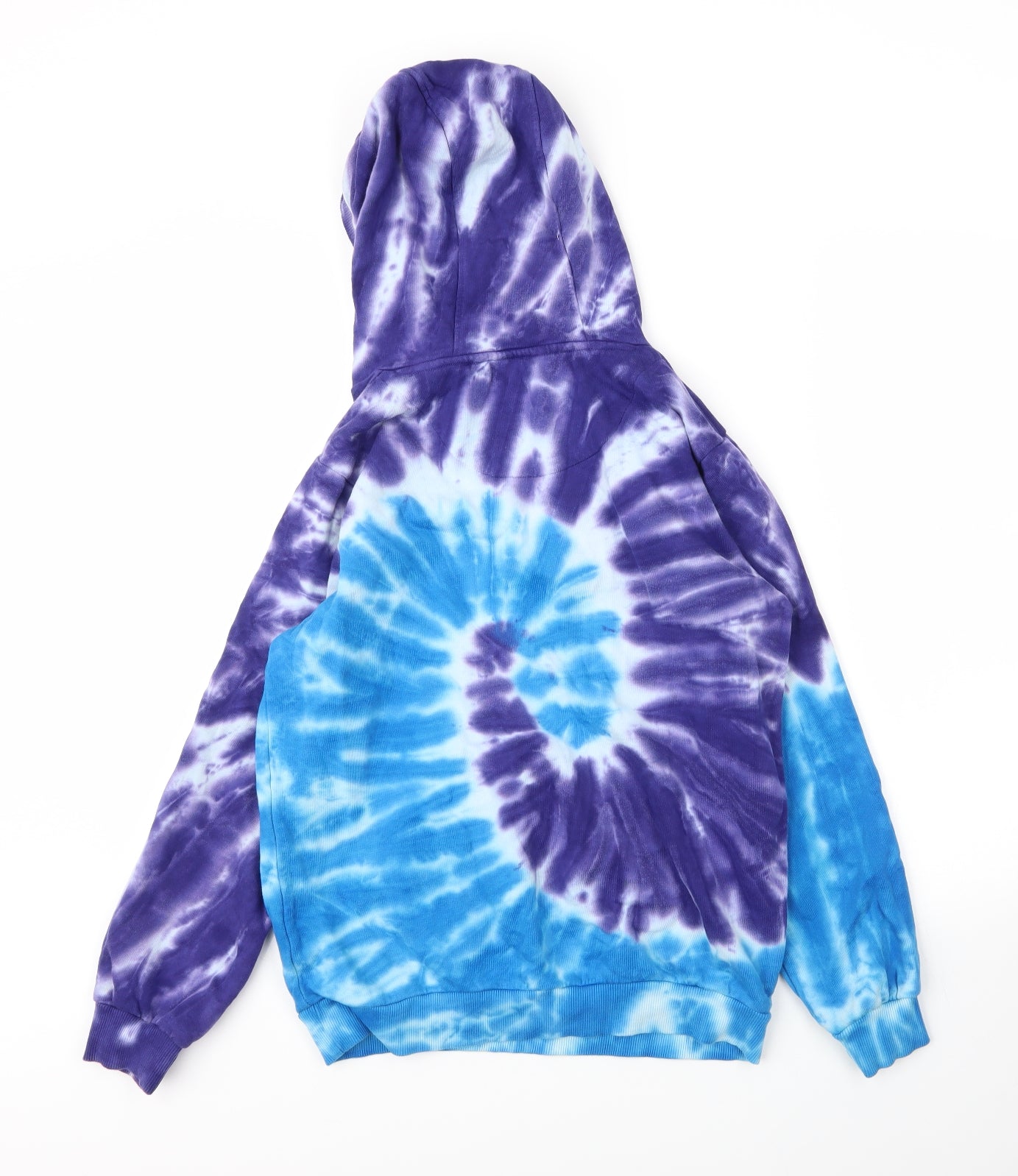 Sonneti Boys Purple Cotton Pullover Hoodie Size 12 Years Tie Dye Pattern