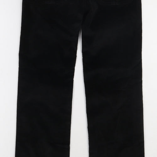 Gap Girls Black  Cotton Capri Trousers Size 12 Years  Regular Button