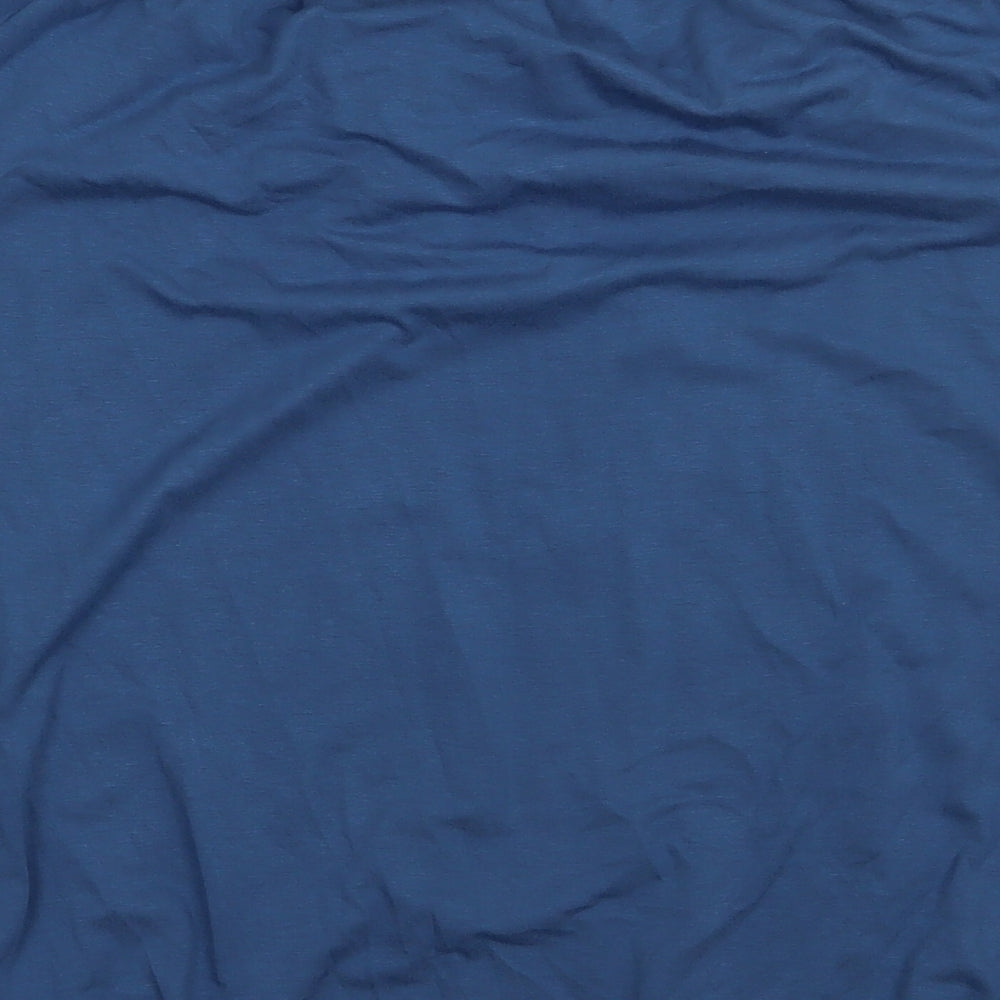 Cheer Womens Blue  Viscose Basic T-Shirt Size 12 Scoop Neck