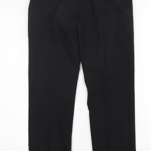 M&S Boys Black  Polyester Dress Pants Trousers Size 11-12 Years  Regular