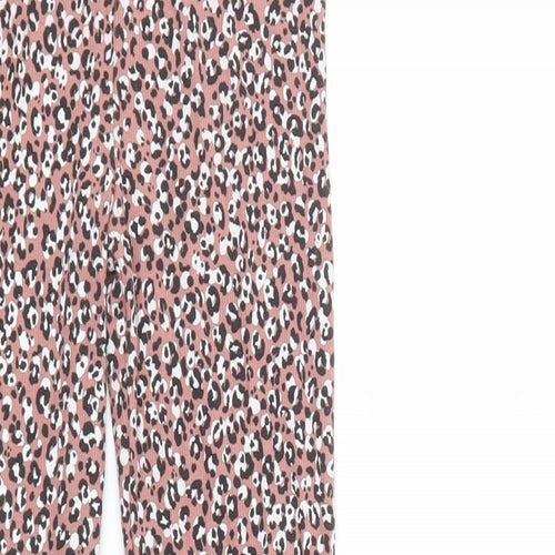 TU Girls Pink Animal Print Cotton Jegging Trousers Size 11 Years  Regular  - Leggings