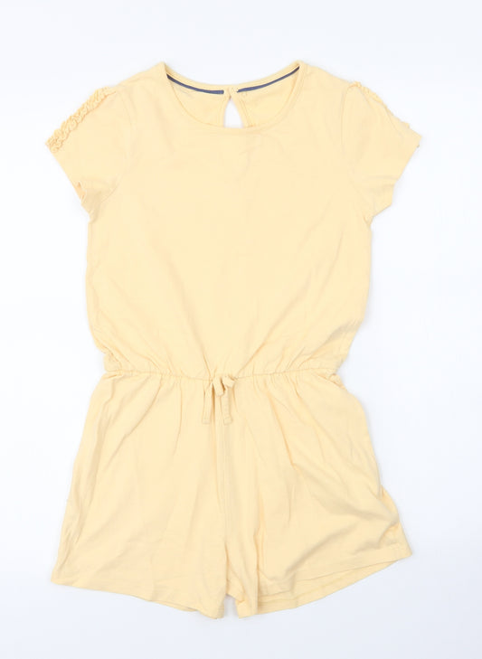 George Girls Yellow  Cotton Romper One-Piece Size 8 Years