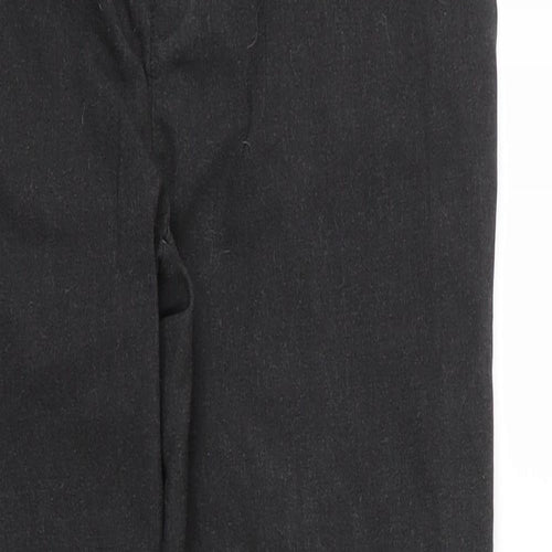 M&S Boys Grey  Viscose Capri Trousers Size 12 Years L26 in Regular Zip