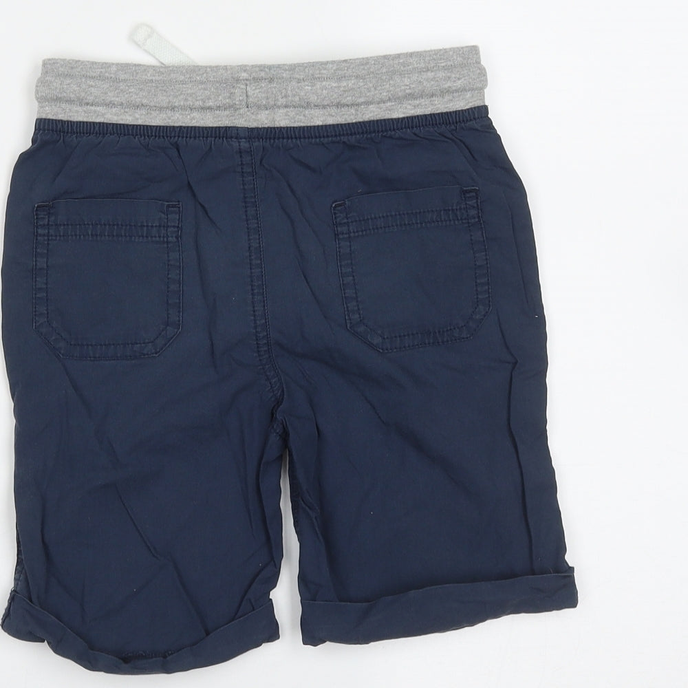 urban rascals Boys Blue  Cotton Bermuda Shorts Size 4-5 Years  Regular Drawstring