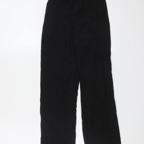 George Boys Black  Polyester  Trousers Size 8-9 Years  Regular Zip - school