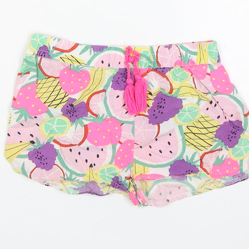 TU Girls Multicoloured Floral Viscose Sweat Shorts Size 8 Years  Regular