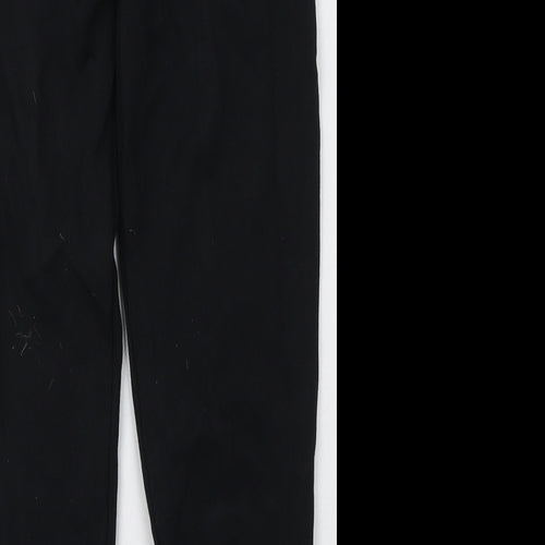 sainsburys Girls Black  Cotton Jogger Trousers Size 9 Months  Regular Tie - School Wear