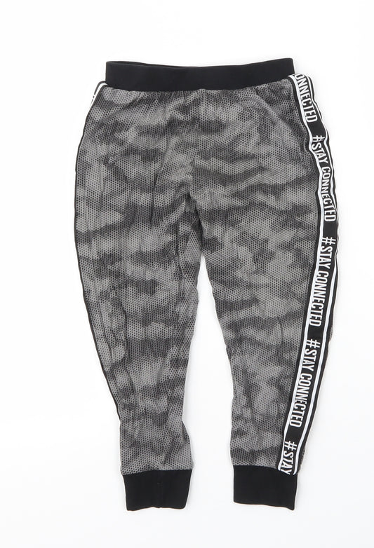 Matalan Boys Grey Camouflage Cotton Sweatpants Trousers Size 5 Years  Regular