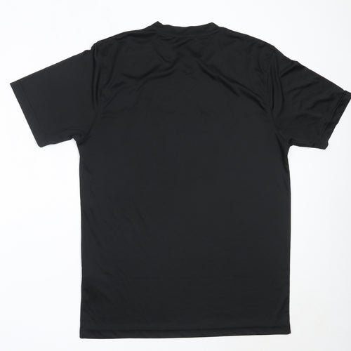 All We Do is Mens Black  Polyester  T-Shirt Size L Round Neck