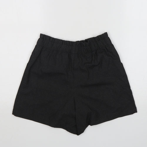 George Girls Grey  Polyester Paperbag Shorts Size 11-12 Years  Regular