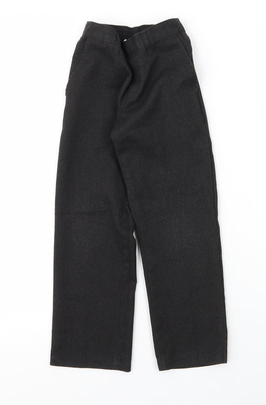 George Boys Grey  Viscose Carpenter Trousers Size 5 Years L20 in Regular Zip