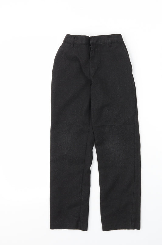 George Boys Grey  Viscose Carpenter Trousers Size 6 Years L21 in Regular Zip