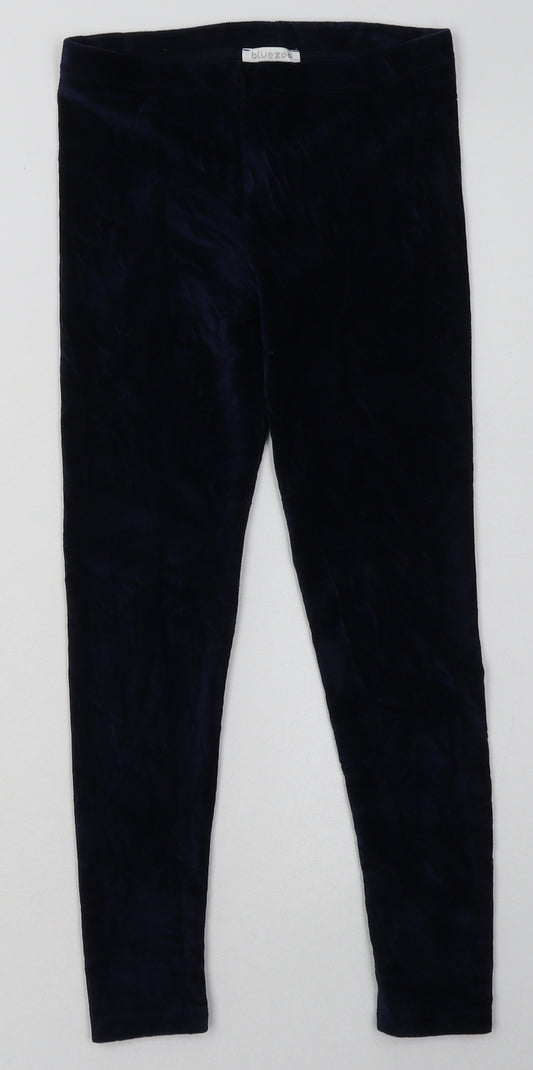 Debenhams Girls Blue  Cotton Capri Trousers Size 8-9 Years  Regular