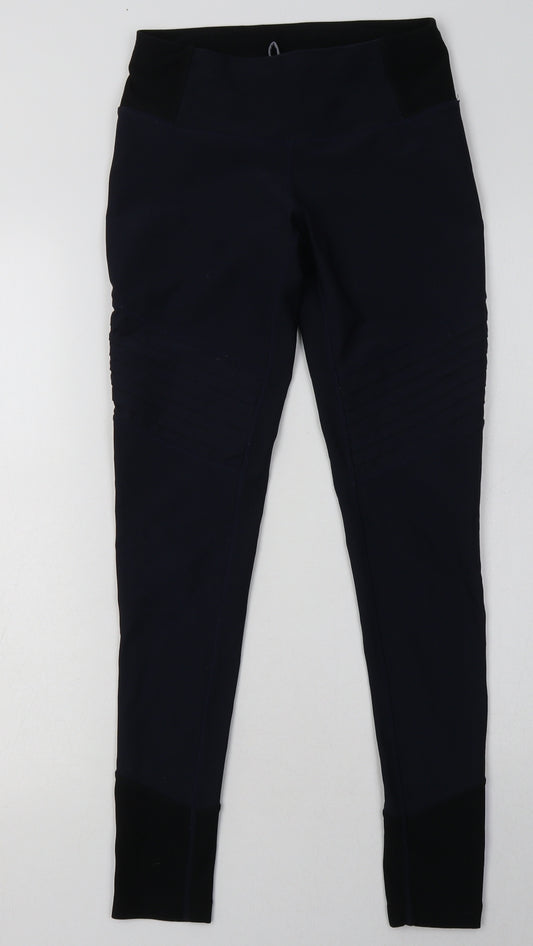 MPG Womens Blue  Polyester Sweatpants Leggings Size 8 L28 in Regular