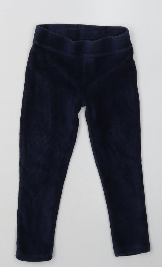 Nutmeg Girls Blue  Cotton Capri Trousers Size 2-3 Years  Regular