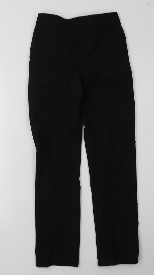 Marks and Spencer Boys Black  Polyester Capri Trousers Size 12-13 Years  Regular  - School Wear
