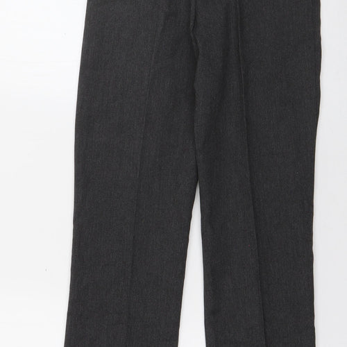 George Boys Grey  Polyester Dress Pants Trousers Size 9-10 Years  Regular Zip