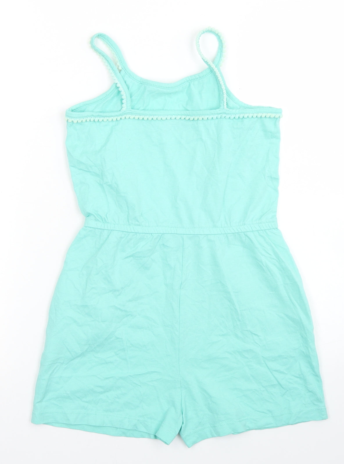 Matalan Girls Blue  Cotton Playsuit One-Piece Size 10 Years