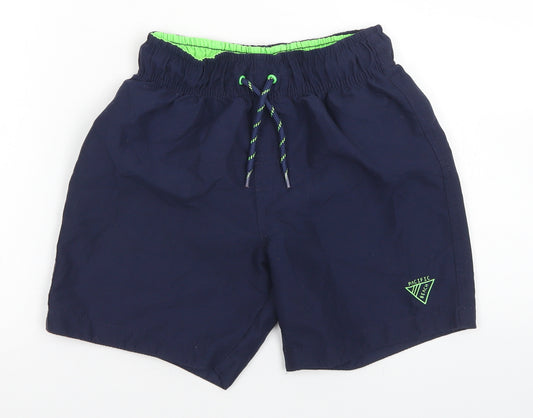 Primark Boys Blue  Polyester Utility Shorts Size 9-10 Years  Regular Drawstring