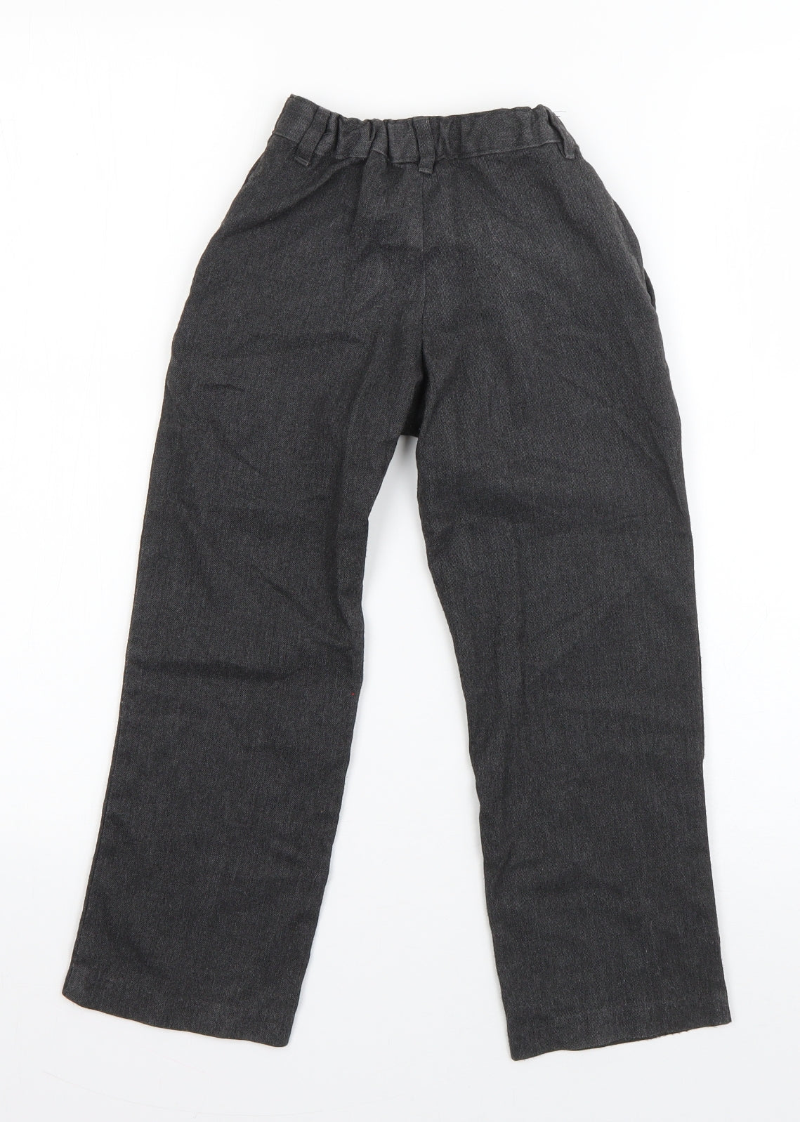 George Boys Grey  Polyester Dress Pants Trousers Size 5-6 Years  Regular Zip