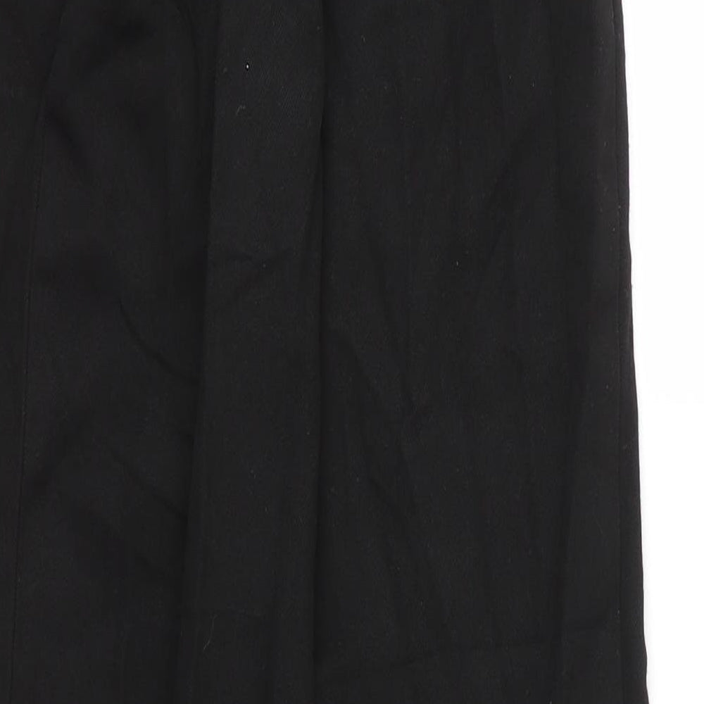 George Boys Black  Viscose Capri Trousers Size 11 Years L25 in Regular Zip