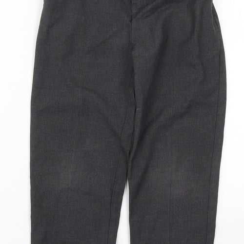 TU Boys Grey  Polyester Dress Pants Trousers Size 8 Years  Regular Hook & Eye