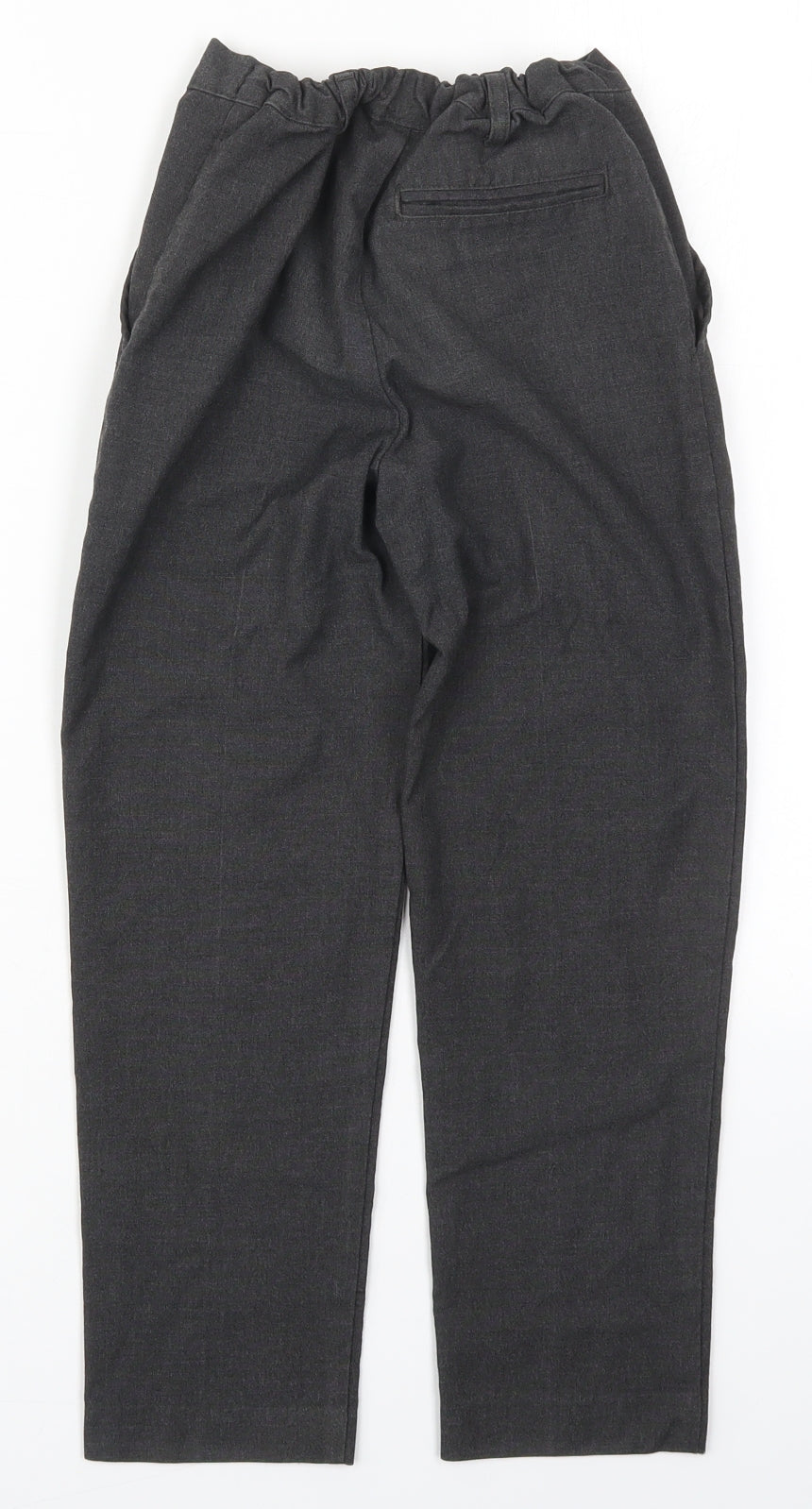 TU Boys Grey  Polyester Dress Pants Trousers Size 8 Years  Regular Hook & Eye