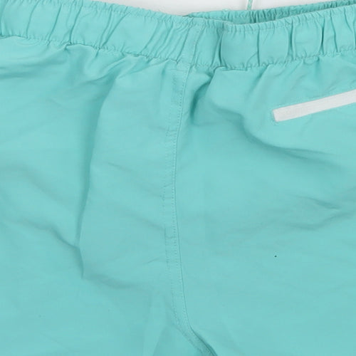 Cedar Wood State Mens Blue  Polyester Athletic Shorts Size M  Regular Drawstring