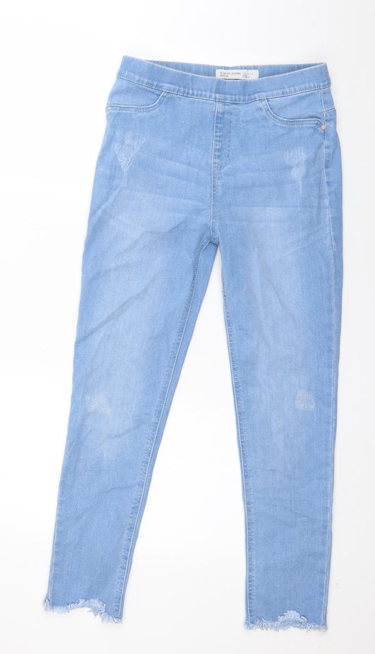 Denim & Co. Girls Blue  Cotton Jegging Jeans Size 13-14 Years  Regular
