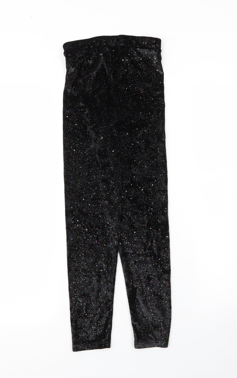 Matalan Girls Black  Polyester Carrot Trousers Size 9 Months L21.5 in Regular