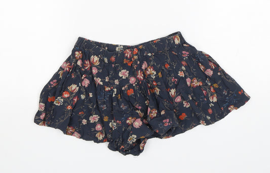 NEXT Girls Multicoloured Floral Viscose Hot Pants Shorts Size 5 Years  Regular