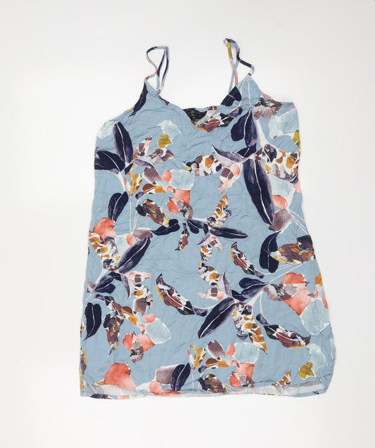 Secret Possesions Womens Blue Floral Viscose Cami Pyjama Top Size 10