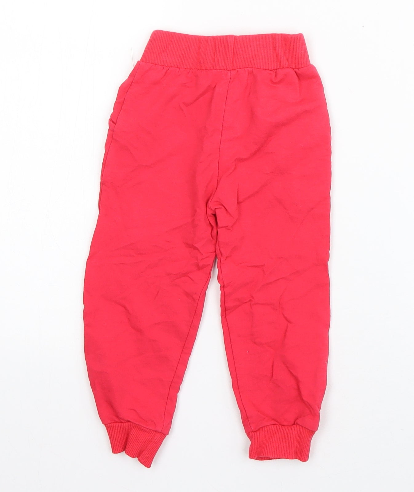 Preworb Girls Red  Cotton Jogger Trousers Size 2-3 Years  Regular  - Call me