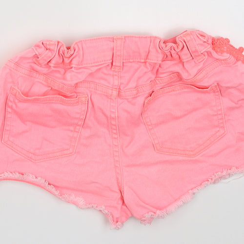 Primark Girls Pink  Coir Bermuda Shorts Size 9-10 Years  Regular Buckle