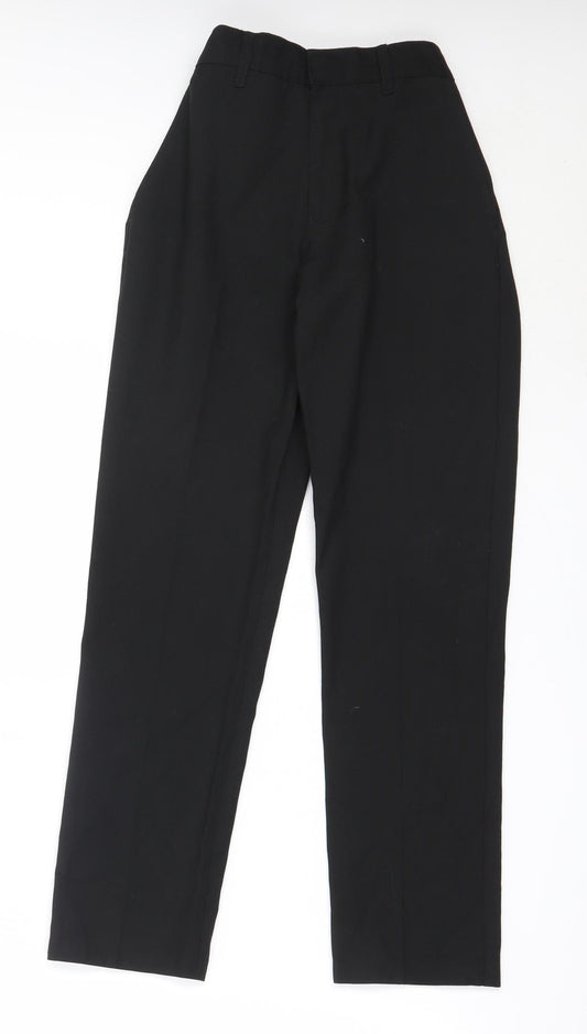 Marks and Spencer Girls Black  Polyester Dress Pants Trousers Size 11-12 Years  Regular  - school