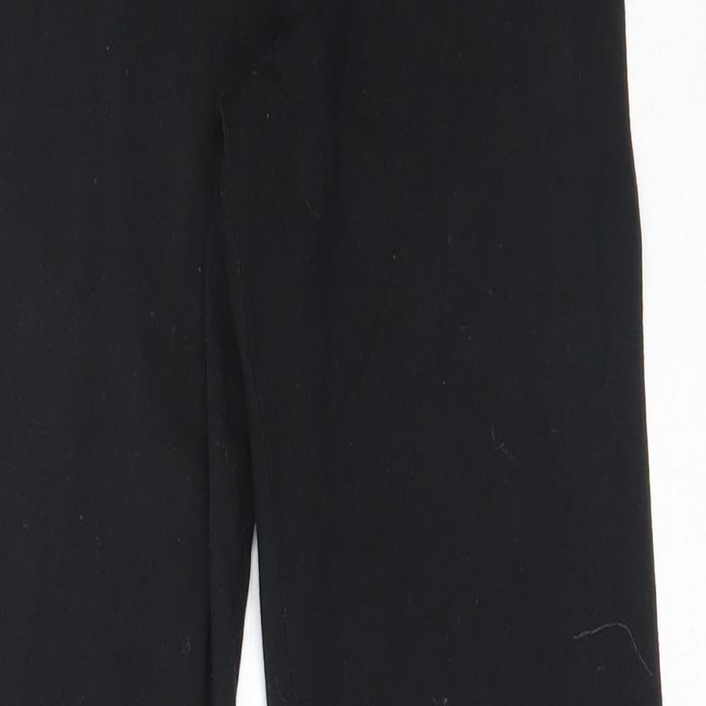 M&Co Girls Black  Cotton Capri Trousers Size 11-12 Years  Regular  - leggings