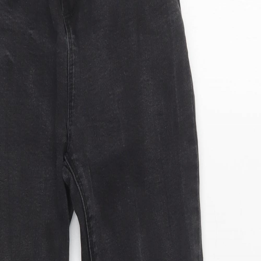 Primark Girls Black  Cotton Skinny Jeans Size 10-11 Years  Regular Button